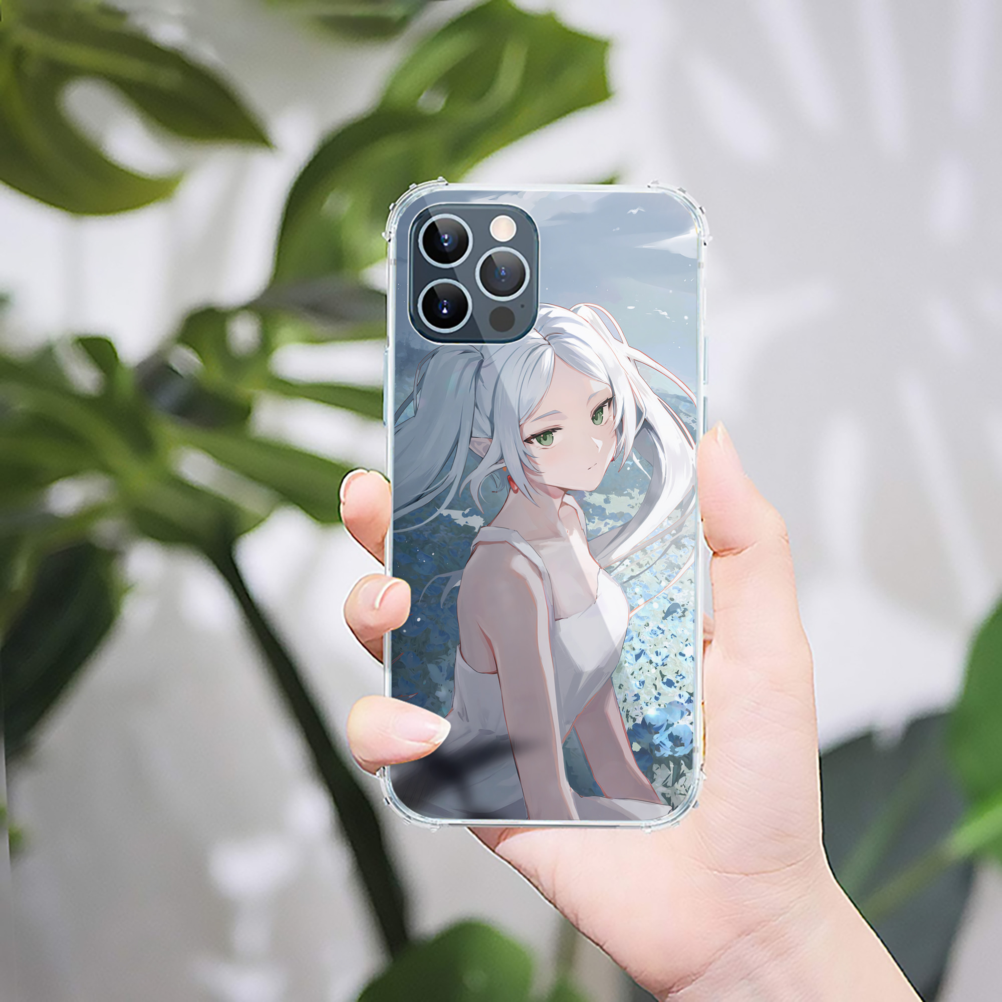 （画像用） 葬送のフリーレン Frieren 【iPhone 12シリーズ対応】透明スマホケース（クリアソフトケース）